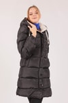 Taş Çift Renkli Oversize Mont 0021-1