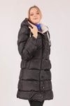 Taş Çift Renkli Oversize Mont 0021-1