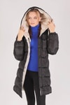 Taş Çift Renkli Oversize Mont 0021-1