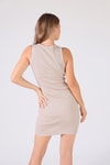 Taş Halter Yaka Mini Elbise 2616