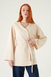 Taş Kuşaklı Geniş Kol Kimono 3068A