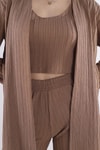Vizon 3'lü Kimono Bluz Pantolon Takım 7002
