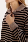 Vizon İnce Çizgi Polo Yaka Tunik 5345