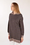 Vizon İnce Çizgi Polo Yaka Tunik 5345