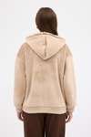 Vizon Kadın Peluş Kanguru Cepli Kapüşonlu Sweatshirt 3061A