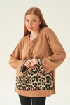 Vizon Leopar Detay Bluz 25548