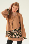 Vizon Leopar Detay Bluz 25548