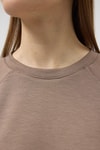 Vizon Oversize Bisiklet Yaka Kadın Sweat 8251A