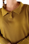 Yağ Yeşili Polo Yaka Tunik 5410