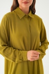 Yağ Yeşili Tunik Pantolon Takım 4016A