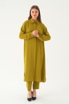 Yağ Yeşili Tunik Pantolon Takım 4016A