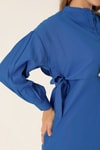Yandan Bağlamalı Tunik - 6197A Saks