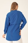 Yandan Bağlamalı Tunik - 6197A Saks