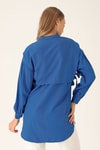 Yandan Bağlamalı Tunik - 6197A Saks