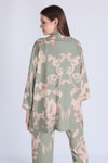 Yeşil Desenli Kimono Takım 6729