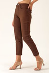 Yüksek Bel Mom Jean - 1121 Acı Kahve
