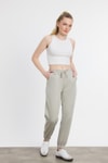 Yumuşak Dokulu Esnek Premium Kumaş Rahat Kalıp Eşofman Altı Gri - 8242