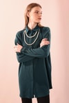 Zümrüt İnci Kolyeli Tunik 5462
