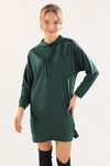 Zümrüt Yaka Bağcık Sweat 7383