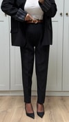 KOL DETAYLI BLAZER CEKET TAKIM - SİYAH
