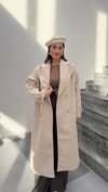 Oversize Kaşe Kaban-Taş