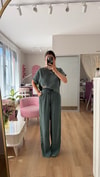 ZÜMRÜT  BLUZ PANTOLON DOKULU TAKIM