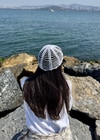 Beyaz Pullu Crochet Saç Aksesuarı