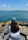 Mavi Pullu Crochet Saç Aksesuarı