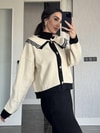 Önlük Yaka Hırka Kazak