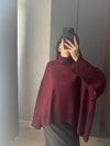 Oversize Boğazlı Kazak