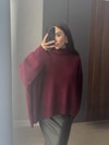 Oversize Boğazlı Kazak