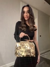 Pullu Gold Çanta 