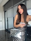 Pullu Silver Çanta