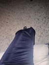 Simli Lacivert Midi Etek
