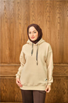 Arma Detay Sweat Krem