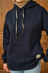 Arma Detay Sweat Lacivert