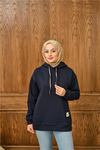 Arma Detay Sweat Lacivert