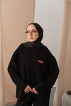 Arma Detay Tunik Siyah