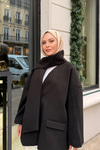 Atkı Detaylı Kaşe Siyah