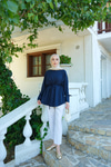 Bağcık Detaylı Sweatshirt Lacivert