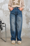 Baggy Model Kot Pantolon Koyu Mavi