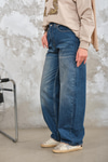 Baggy Model Kot Pantolon Koyu Mavi