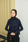 Balıkçı Yaka Body Lacivert