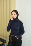 Balıkçı Yaka Body Lacivert