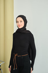 Balıkçı Yaka Body Siyah