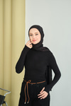 Balıkçı Yaka Body Siyah