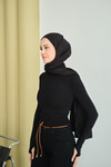 Balıkçı Yaka Body Siyah