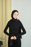 Balıkçı Yaka Body Siyah