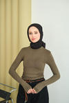 Balıkçı Yaka Body Yeşil