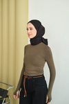 Balıkçı Yaka Body Yeşil
